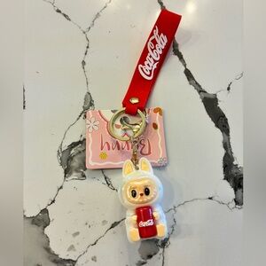 Coca-Cola Keychain with Labubu